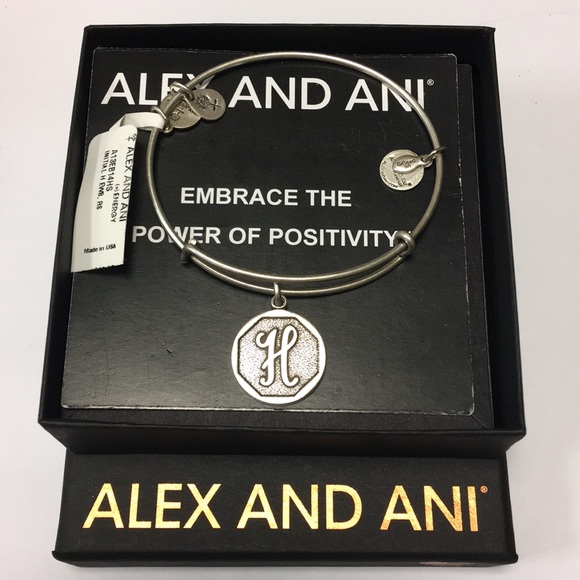 Alex and Ani Initial Bracelet H - Picture 3 of 4